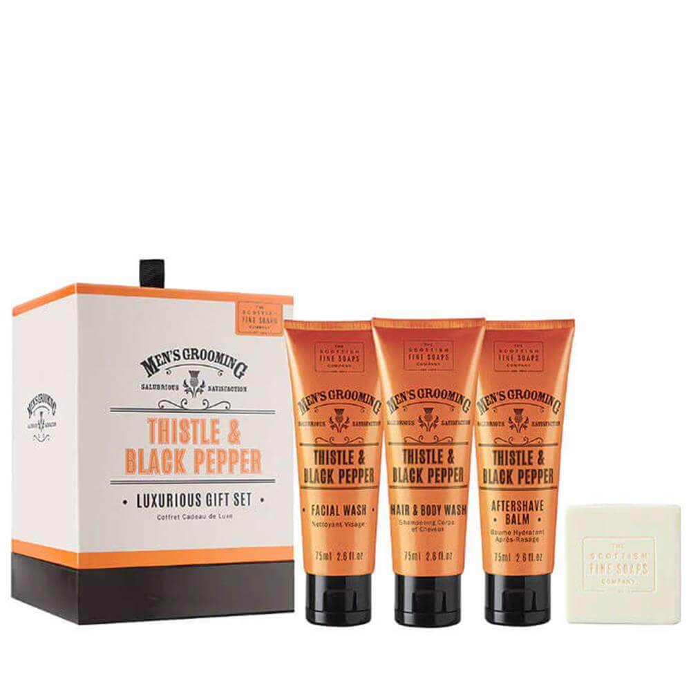 Scottish Fine Soaps Co. Thistle & Black Pepper Luxurious Gift Set